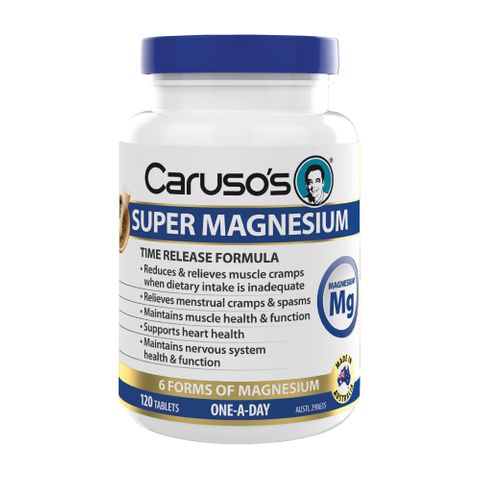 Carusos Natural Health Super Magnesium 120 Tablets