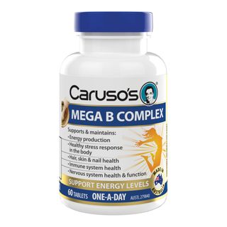 Carusos Natural Health Mega B Complex 60 Tablets