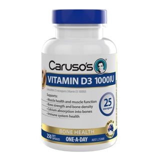 Carusos Natural Health Vitamin D3 1000IU 250 Capsules