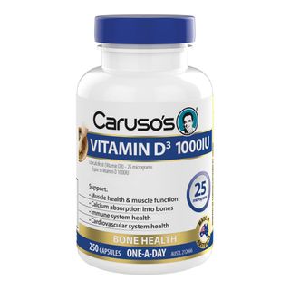 Carusos Natural Health Vitamin D3 1000IU 250 Capsules