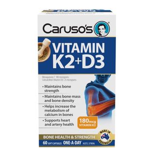 Carusos Natural Health Vitamin K2 & D3 60 Tablets