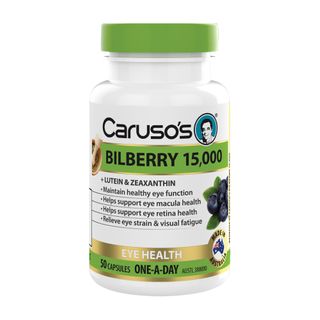 Carusos Natural Health Bilberry 50 Capsules