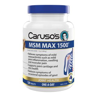 Carusos Natural Health MSM Max 1500 120 Tablets