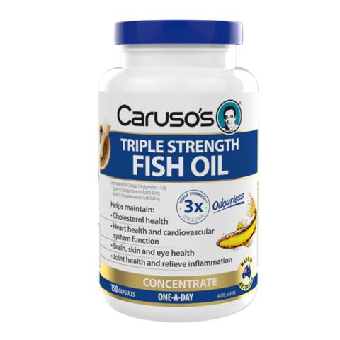 Carusos Natural Health Triple Strength Fish Oil 150 Capsules