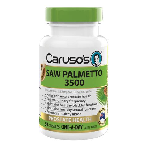 Carusos Natural Health Saw Palmetto 50 Capsules