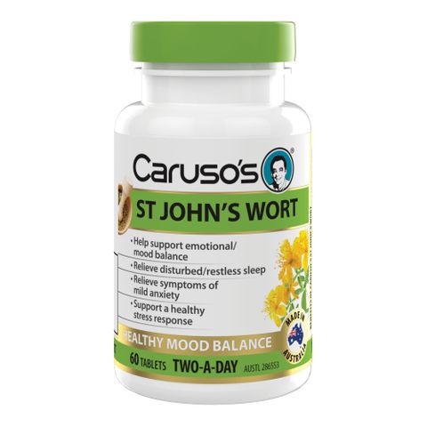 Carusos Natural Health St Johns Wort 60 Tablets