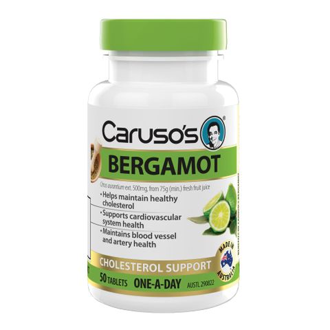 Carusos Natural Health Bergamot 50 Tablets