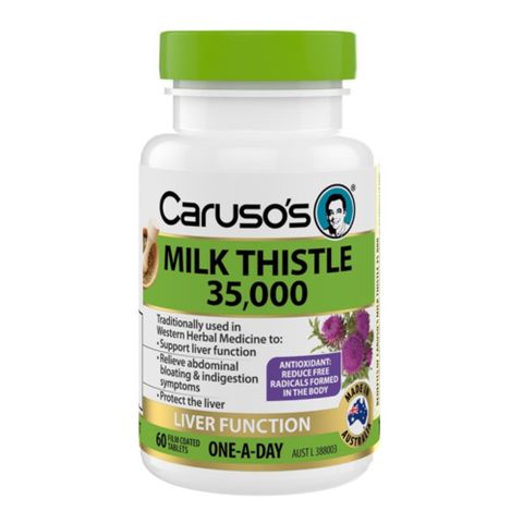 Carusos Natural Health Milk Thistle 60 Tablets