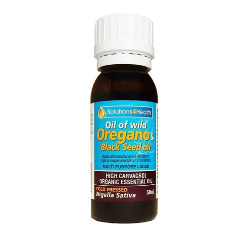 Solutions4Health Oil Of Wild Oregano & Black Seed Oil - 50ml