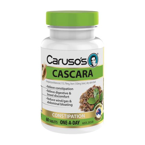 Carusos Natural Health Cascara 60 Tablets