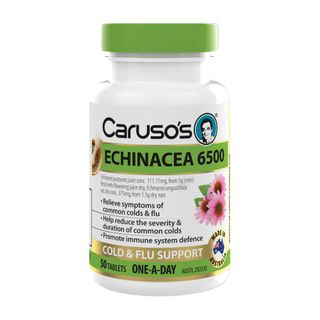 Carusos Natural Health Echinacea 6500 50 Tablets