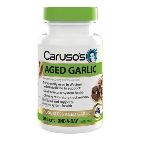 Carusos Natural Health Aged Garlic 60 Tablets