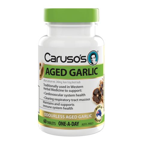 Carusos Natural Health Aged Garlic 60 Tablets