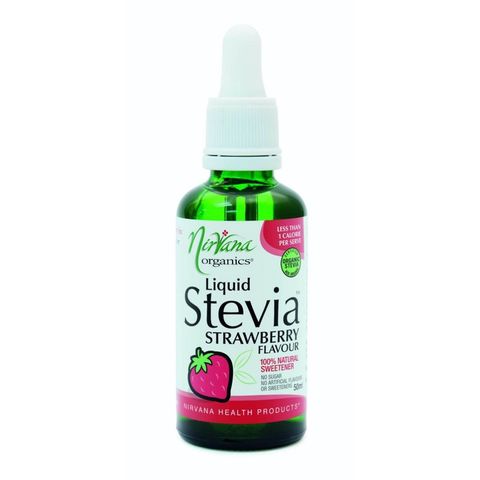 Nirvana Strawberry Flavour Stevia Liquid - 50ml