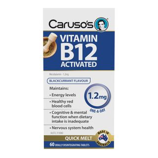 Carusos Natural Health Vitamin B12 Activated Melts 1.2mg - 60T