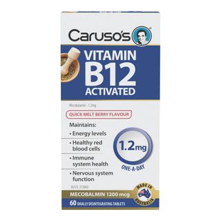Carusos Natural Health Vitamin B12 Activated Melts 1.2mg - 60T