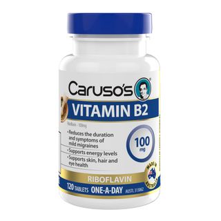 Carusos Natural Health Vitamin B2 100mg 120T