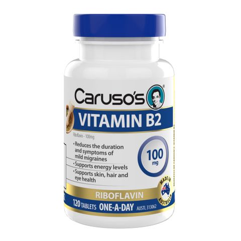 Carusos Natural Health Vitamin B2 100mg 120T