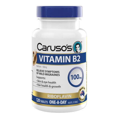 Carusos Natural Health Vitamin B2 100mg 120T