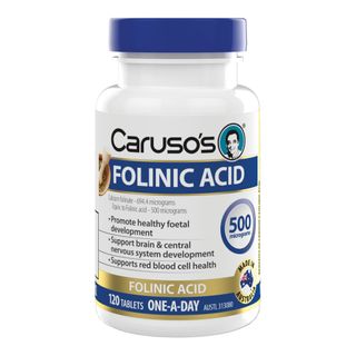 Carusos Natural Health Folinic Acid 500mcg 120t