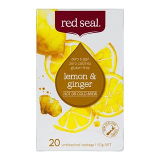 Red Seal Lemon & Ginger Hot or Cold Brew Tea - 20 Teabags