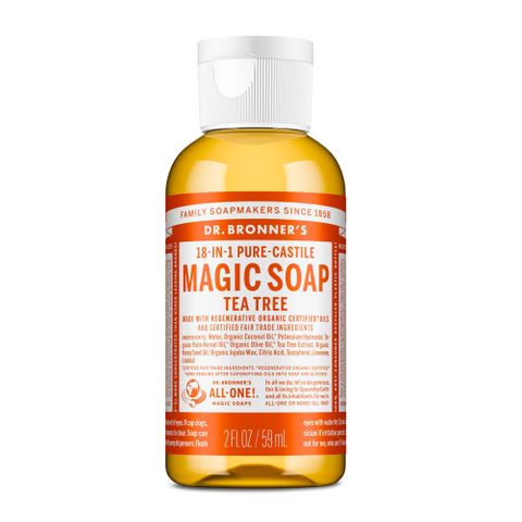 Dr Bronners Tea Tree 18-in-1 Pure-Castile Magic Soap 59ml