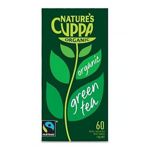 Natures Cuppa Organic Green Tea - 60 Teabags