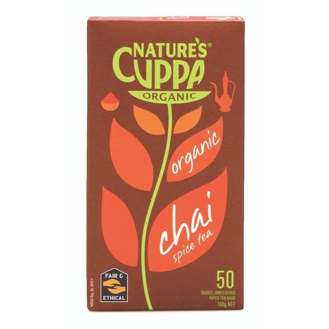 Natures Cuppa Organic Chai Spice Tea - 50 Teabags