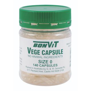 Bonvit Empty Vege Caps O Size - 140 Caps