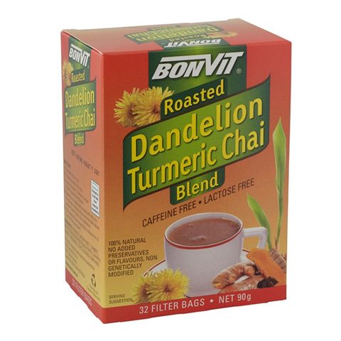 Bonvit Dandelion Chai Tea with Turmeric - 32 Teabags