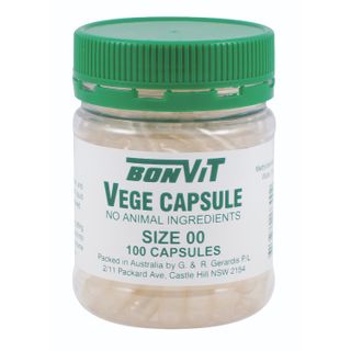 Bonvit Empty Vege Caps OO Size - 100 Caps