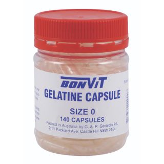 Bonvit Gelatine Capsules O Size - 140 Caps