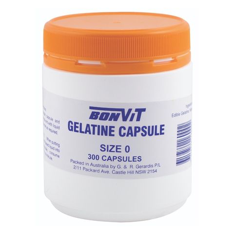 Bonvit Gelatine Capsules O Size - 300 Caps