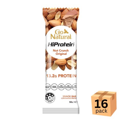 [] Go Natural HiProtein Nut Crunch Original 50g 16 Pack (Refrigerated)