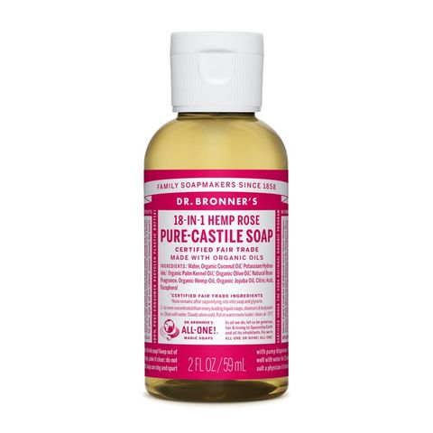 Dr Bronners Rose Oil Castile Liquid Soap 59ml