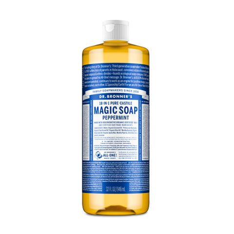 Dr Bronners Peppermint 18-in-1 Pure-Castile Magic Soap 946ml