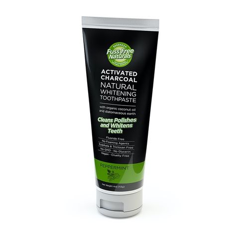 Fuss Free Activated Charcoal Peppermint Toothpaste - 113ml