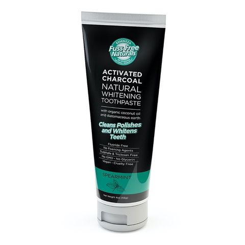 Fuss Free Activated Charcoal Spearmint Toothpaste - 113ml