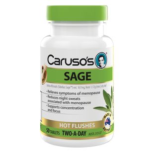 Carusos Natural Health Sage 50 Tablets