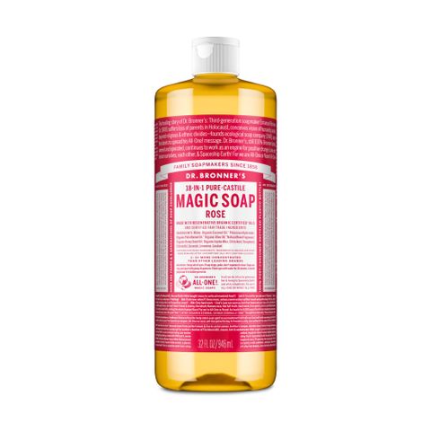 Dr Bronners Rose 18-in-1 Pure-Castile Magic Soap 946ml