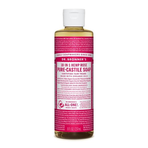 Dr Bronners Rose Oil Castile Liquid Soap 237ml