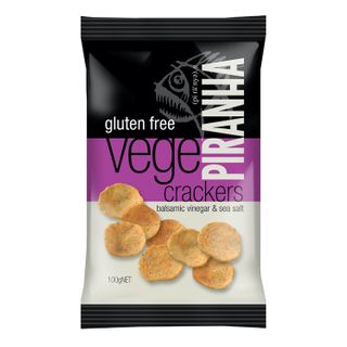 Piranha Vege Crackers Balsamic Vinegar - 100g