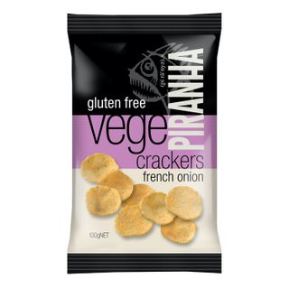 Piranha Vege Crackers French Onion - 100g