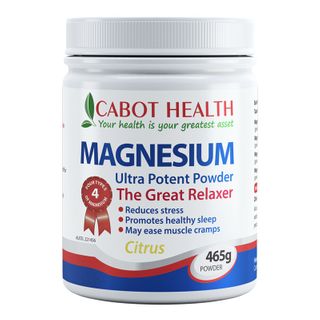 Cabot Health Magnesium Ultra Potent Powder Citrus - 465g