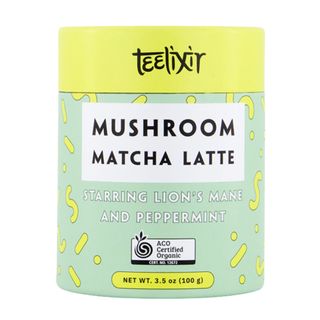 Teelixir Mushroom Matcha Latte with Lion's Mane Extract Powder & Peppermint - 60g