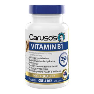 Carusos Natural Health Vitamin B1 250mg 75 Tablets