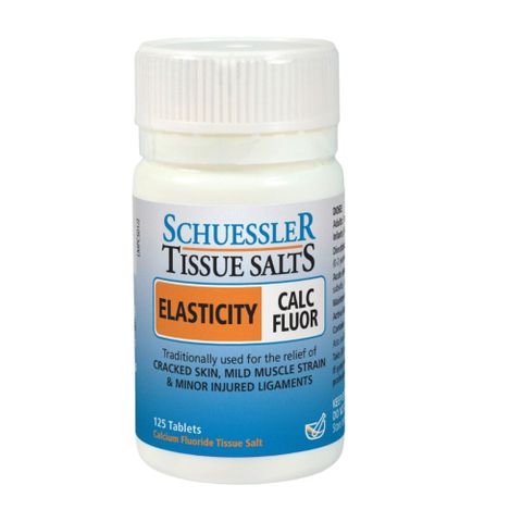 Schuessler Tissue Salts Calc Fluor Elasticity - 125 Tabs