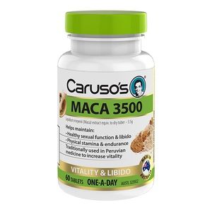 Carusos Natural Health Maca 3500 60 Tablets