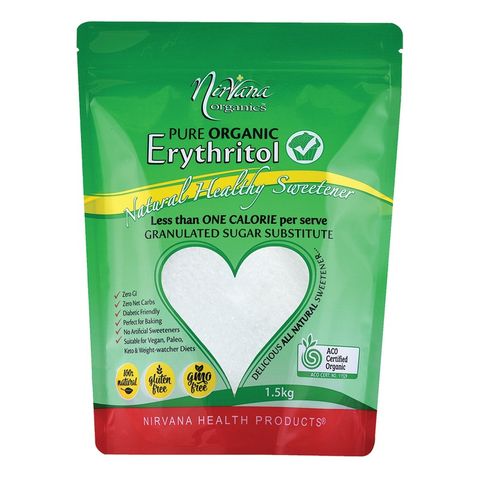 Nirvana Organic Natural Erythritol Sweetener - 1.5kg