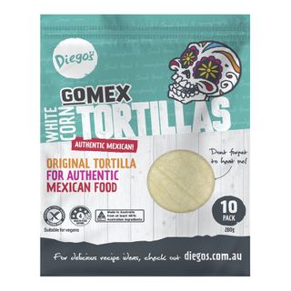 Diegos GoMex White Corn Tortillas 10 Pack - 276g